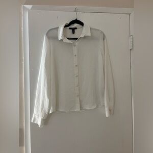 Forever 21 women’s White button up